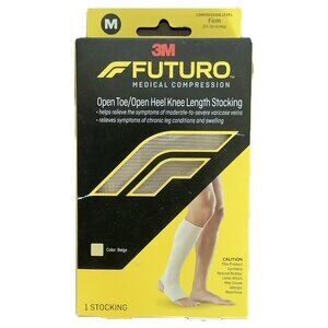 NIB 3M Futuro Model 19271C4 Medium Beige Compression Stocking - Firm Compression